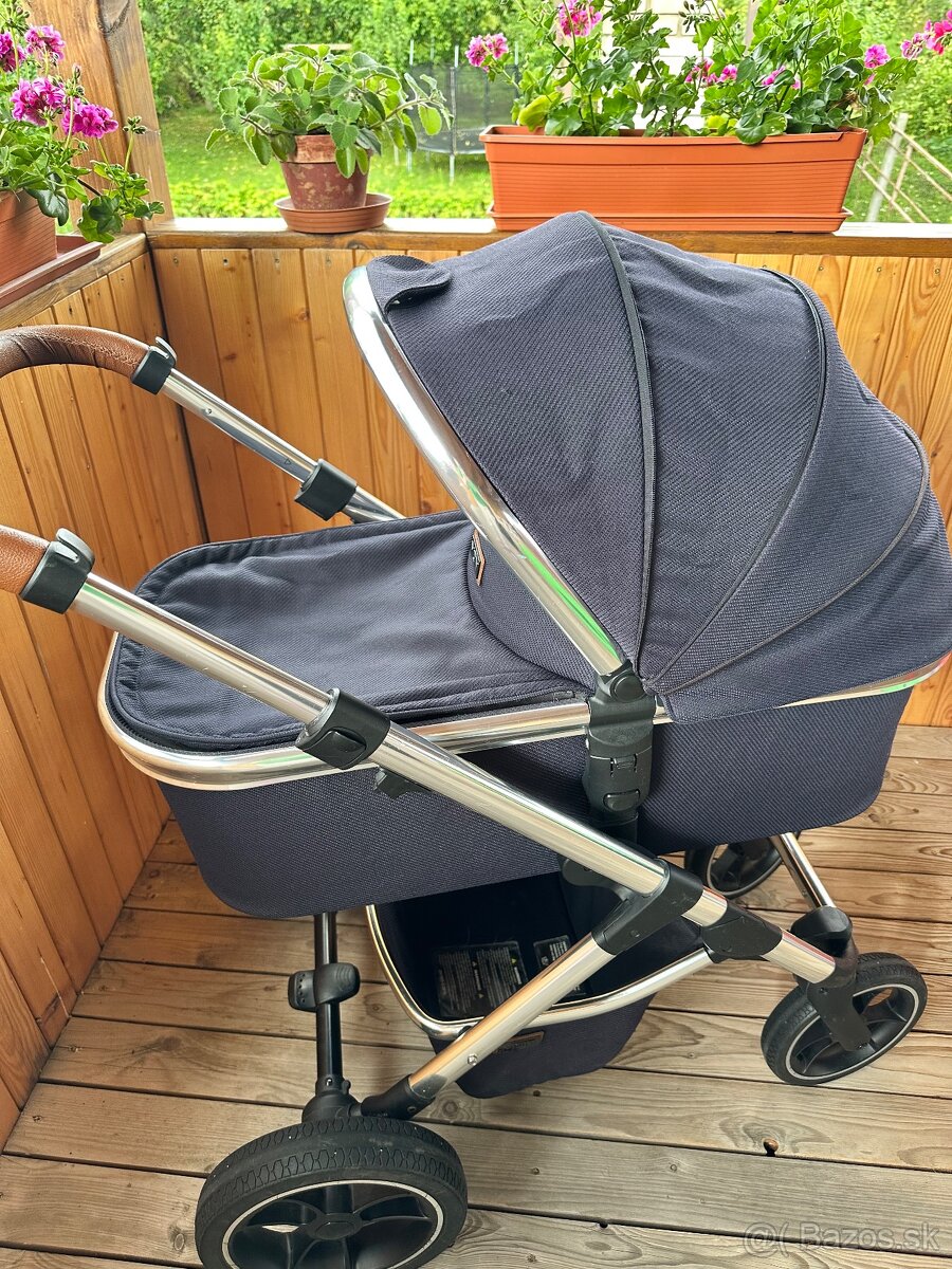 Kombinovaný kočík Moon Scala Navy + Vajíčko Cybex Aton 5 - 4