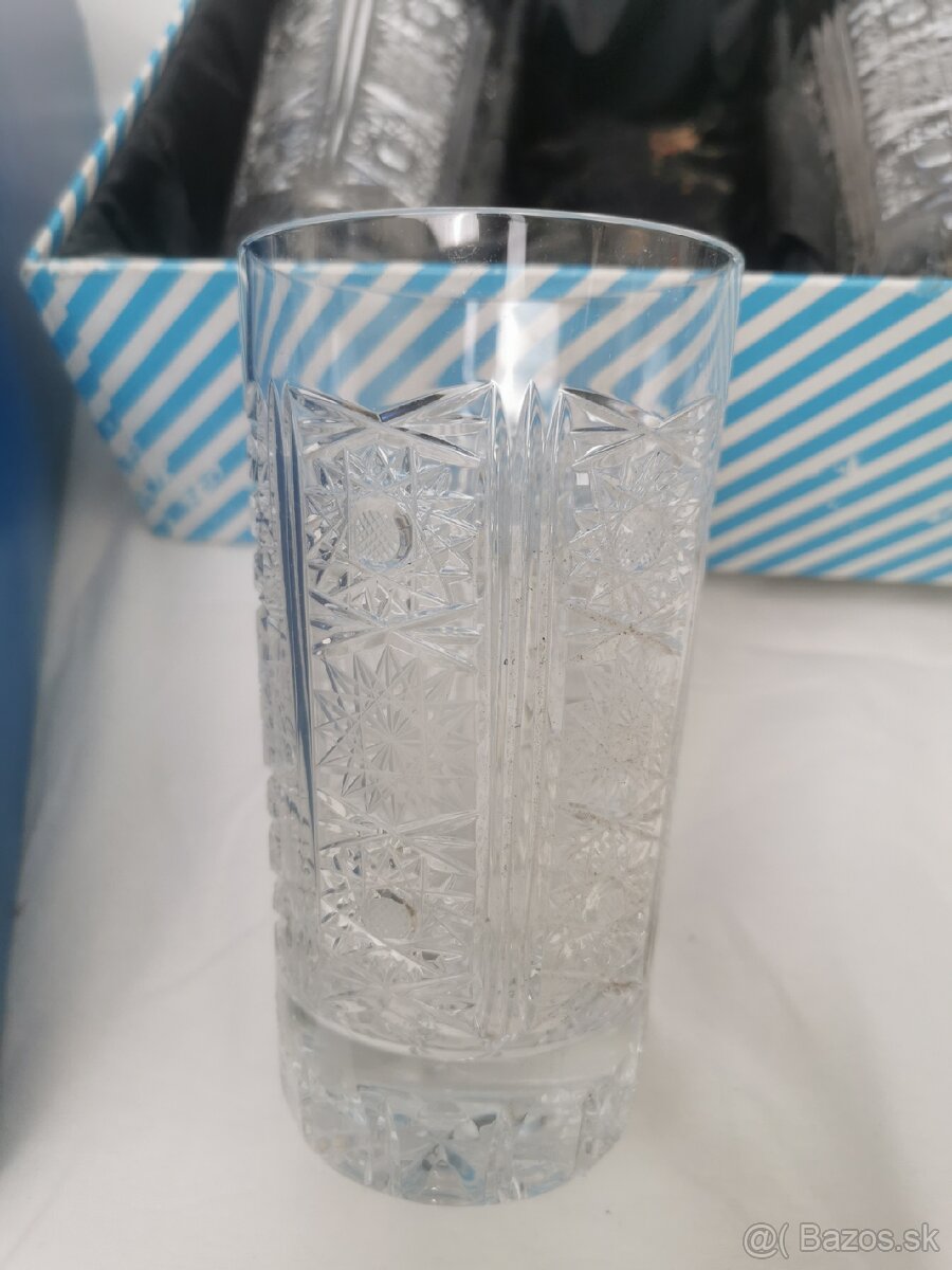 Krištáľ, poháre, long drink, šampanské - 4