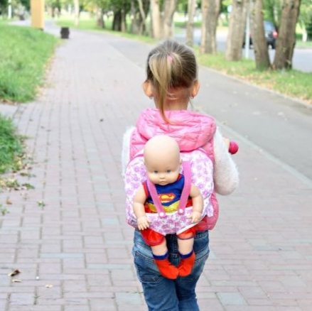 Ruksačik s nosičom pre bábiky/zvieratko - 4