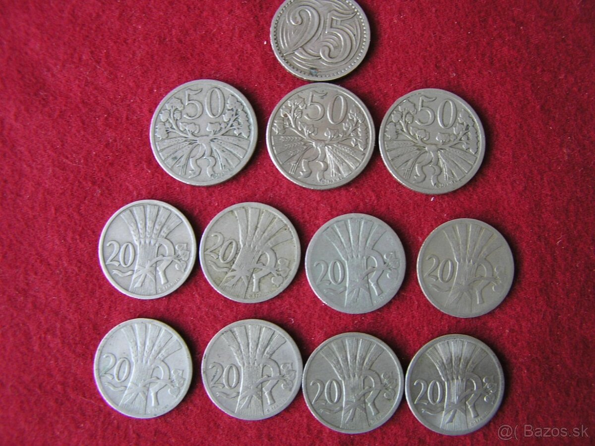 ČESKOSLOVENSKÉ MINCE : PRVÁ REPUBLIKA - 4