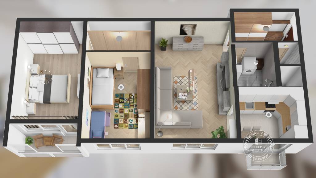AXIS REAL | 3-izbový byt možnosťou garáže, Ružinov, Exnárov - 4