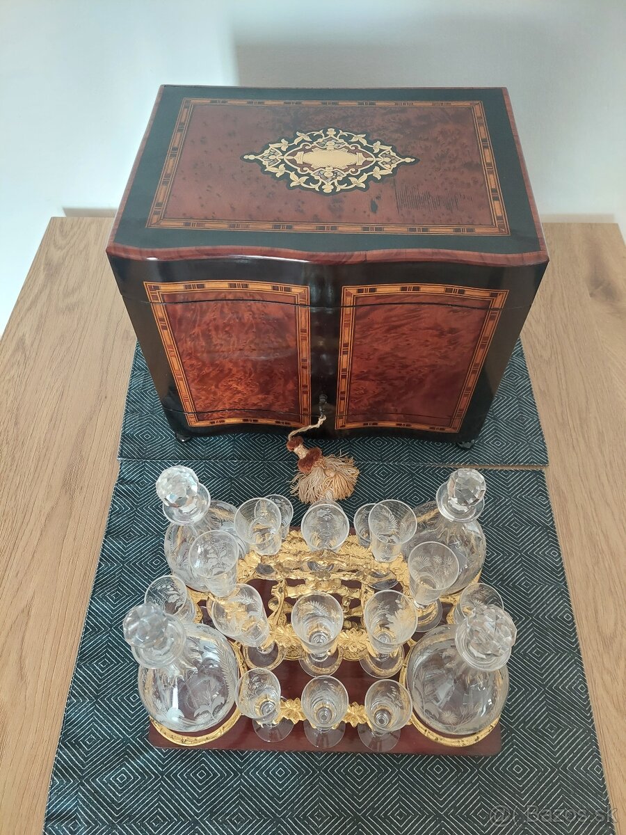 Likérová súprava, "Boulle" , Napoleon III. likérnik, tuja - 4