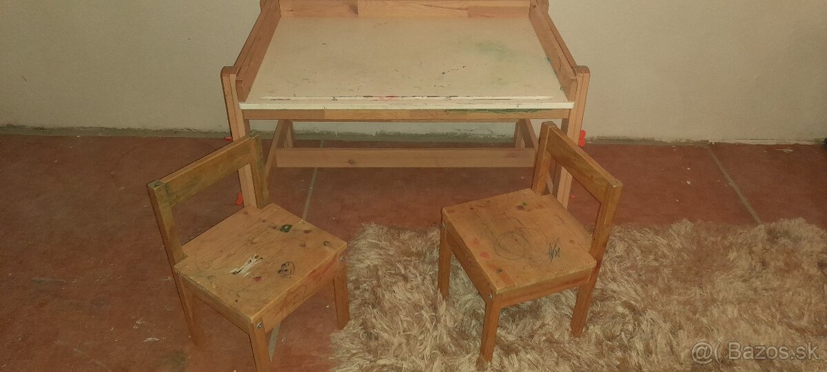 Malý detský rastúci stôl a stolicka - 4