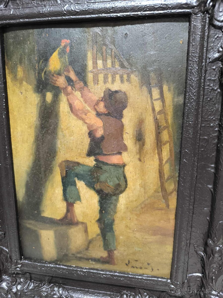 Istvána Varga - stará olejomaľba - 4