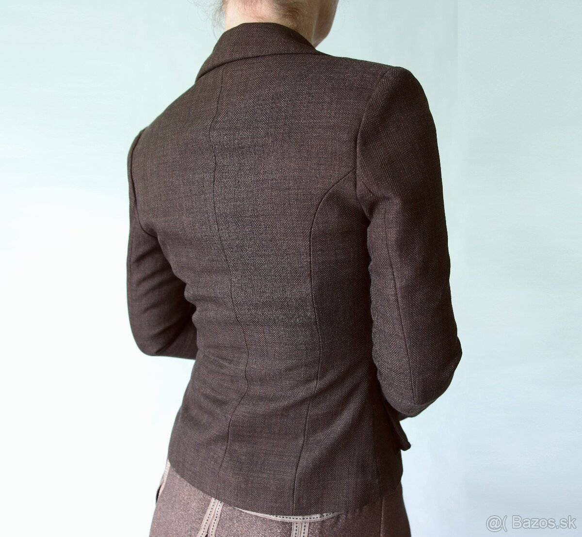 Hnedé sako s nakladanými vreckami Orsay veľ.32 - 4