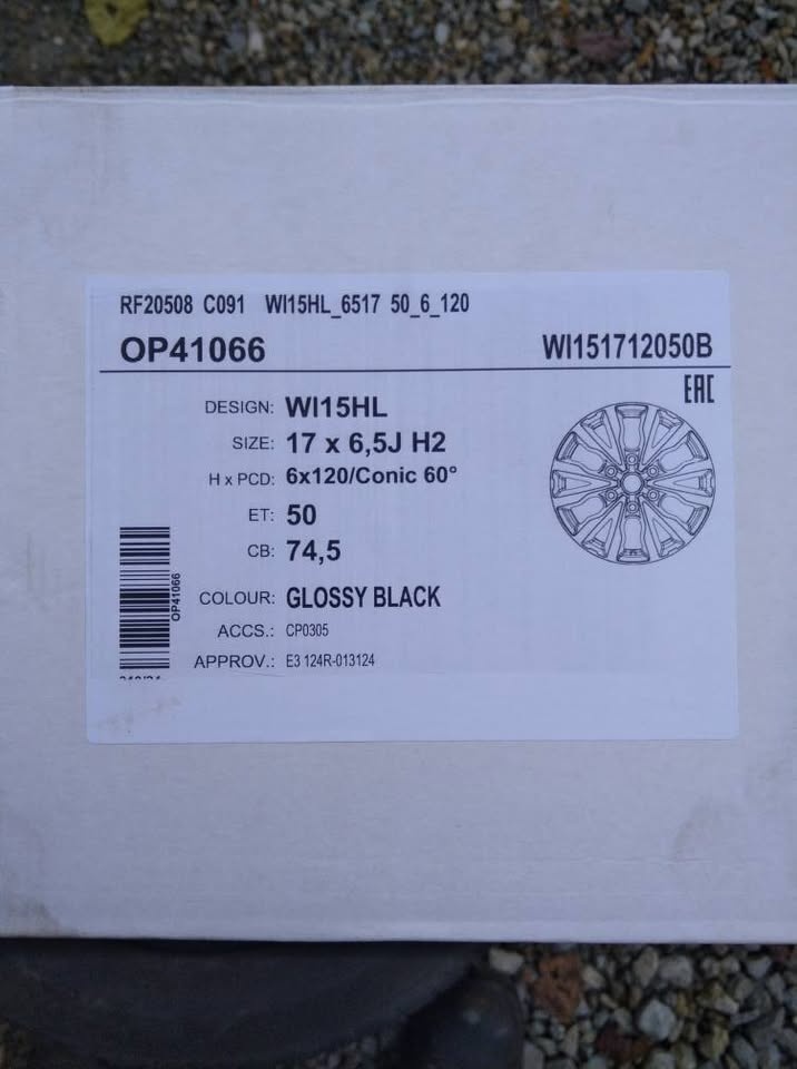 Alu 6 x 120 R 17 VW, FORD 100 % stav. - 4
