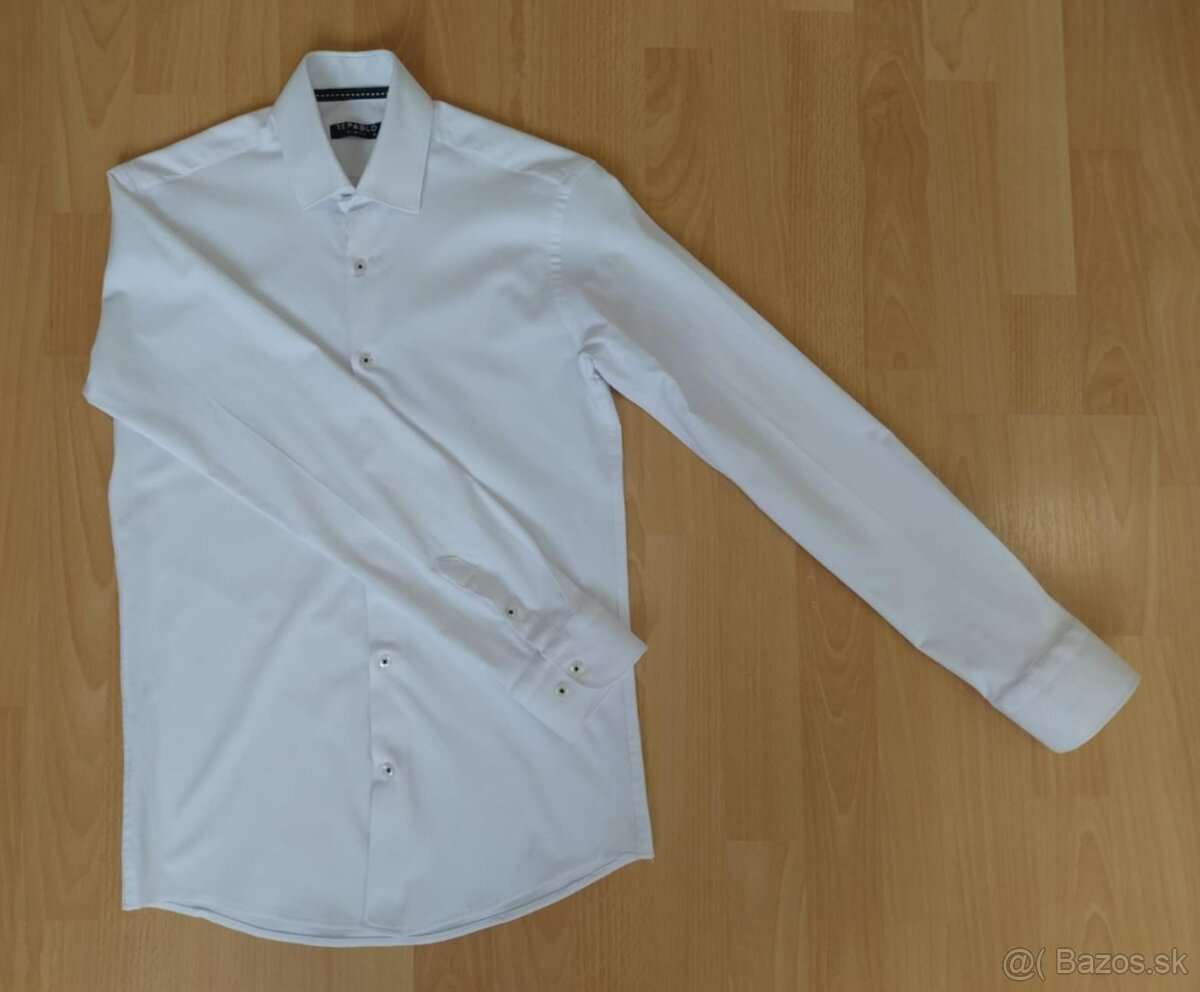 Pánska biela košeľa Slim fit (Repablo) - 4