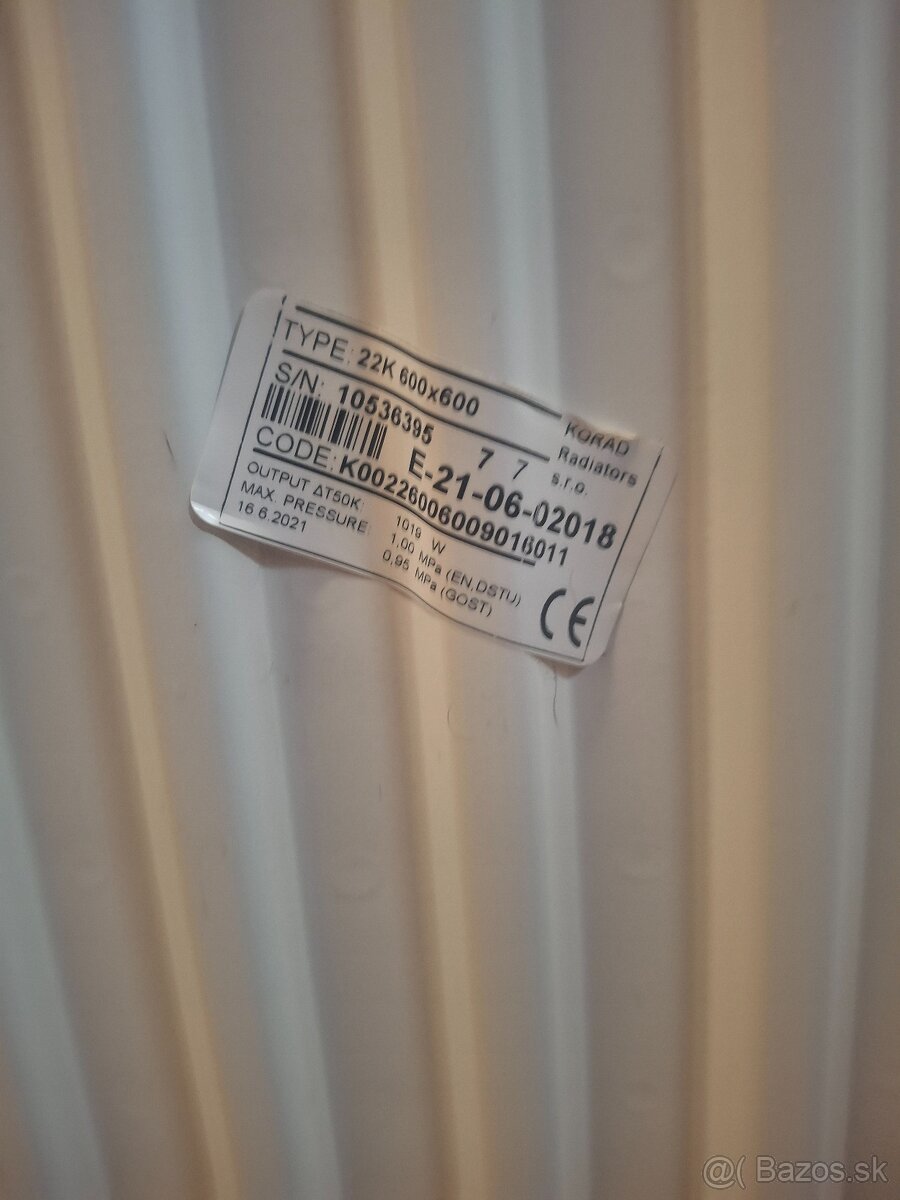 Predám radiator KORAD - 4