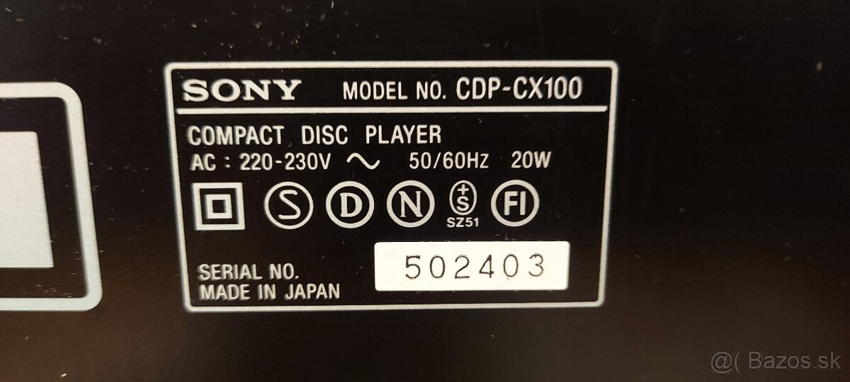 Predám 100 CD meniče Sony CDP-CX100 x2 - 4