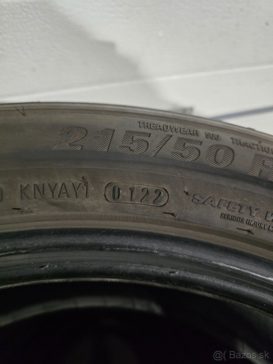 Zánovné Letné Pneu Kumho 215/50 R18 - 4