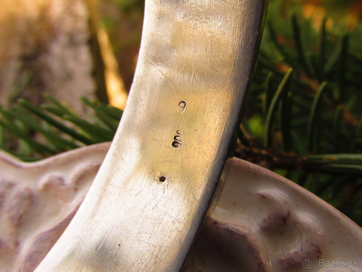 Starý strieborný náramok, Ag 900 - 4