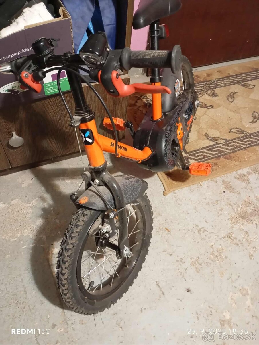Bicykel velkost 14,BTWIN - 4