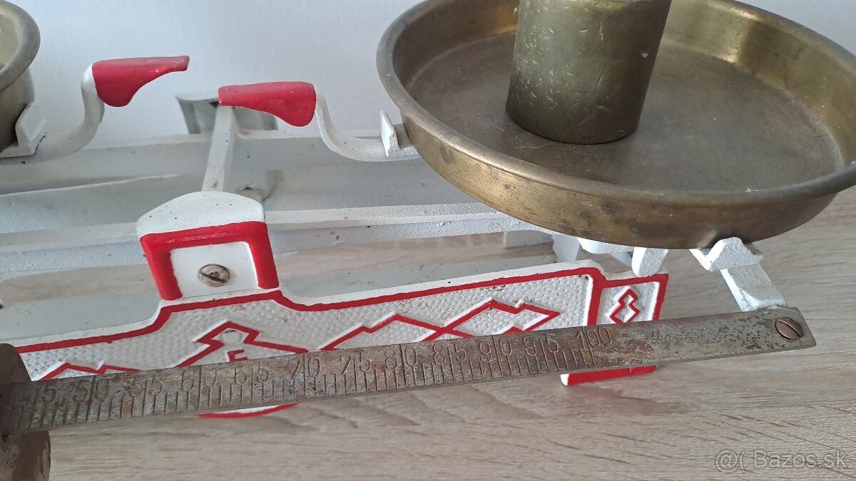 Retro kuchynská váha so závažím - 4