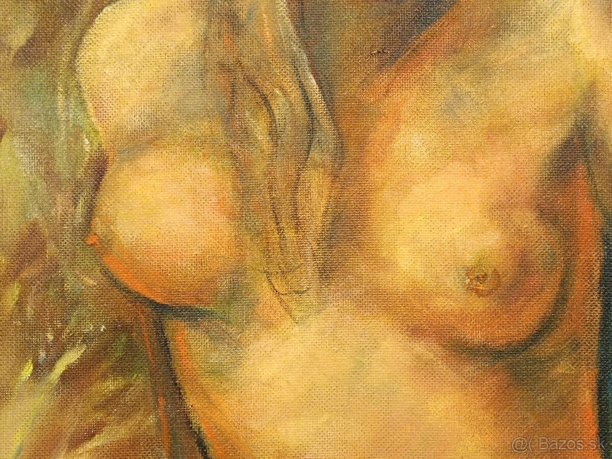 Obraz EAB 1971, AKT ve vodě, olejomalba 83x63 - 4