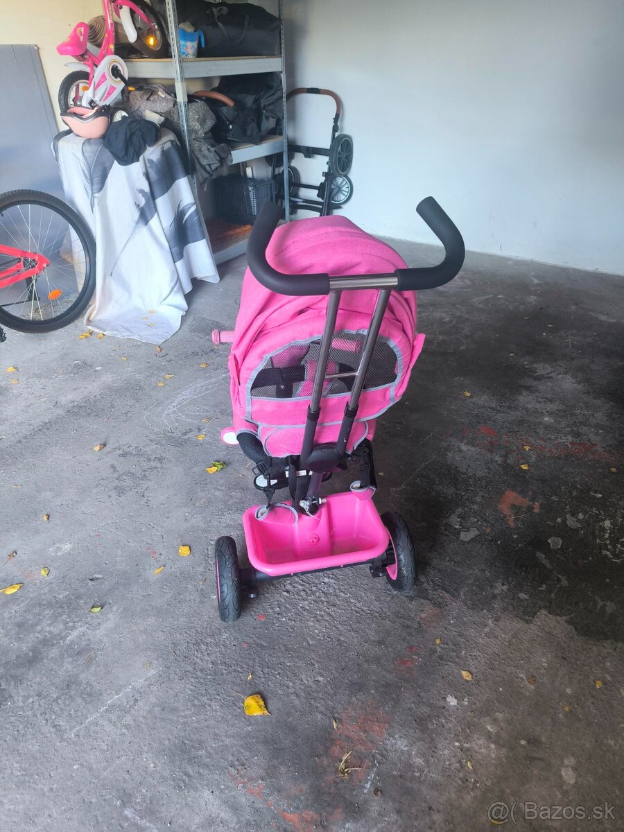 Trojkolka Baby Mix 5v1 RIDER 360° ružová - 4