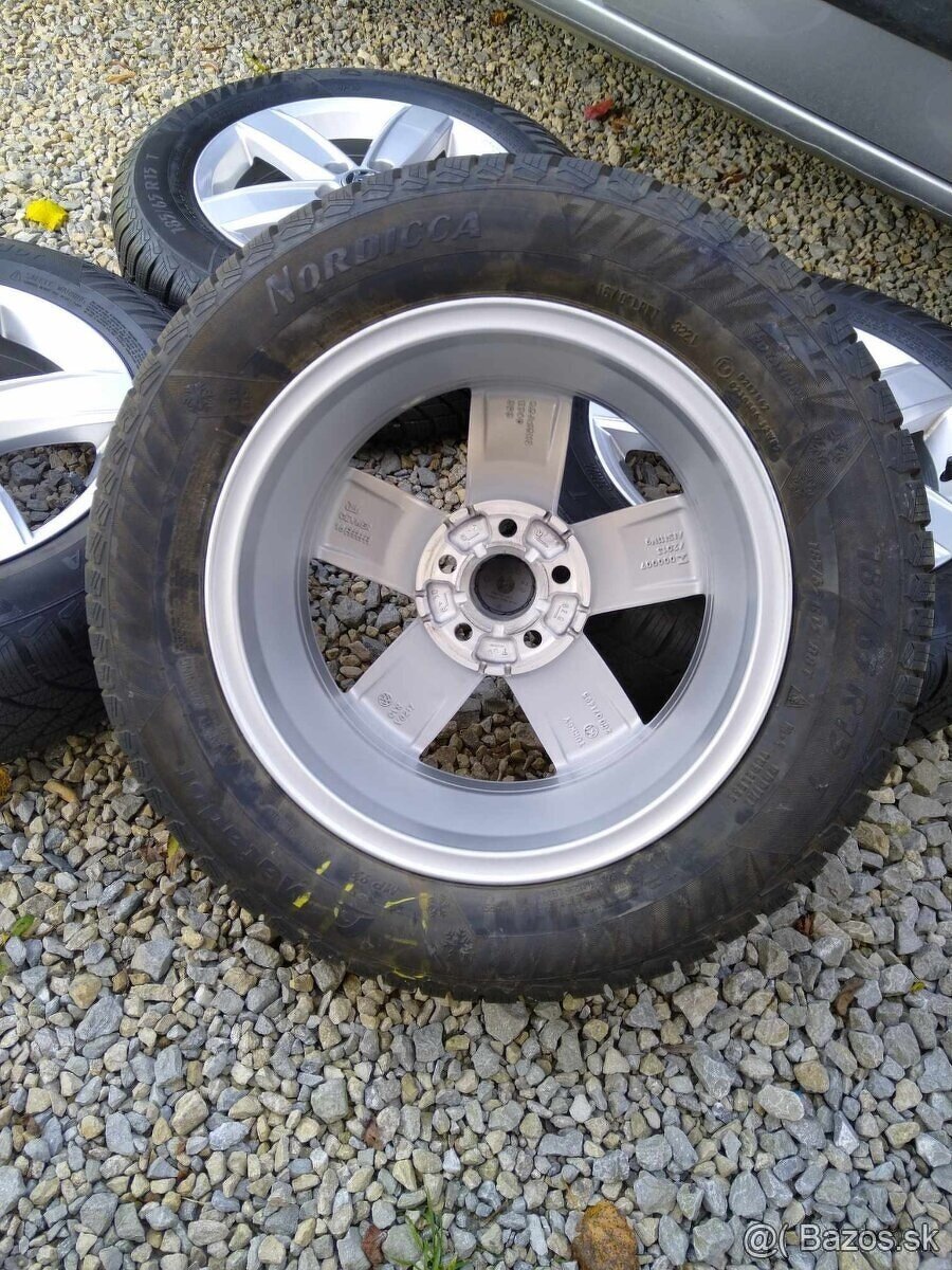 Alu 5 x 100 15" + zimné pneu 185/65 15. - 4