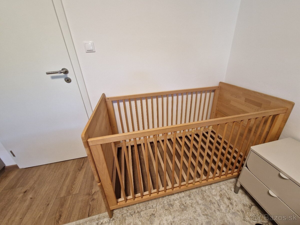 Detská drevená postieľka Pinolino 70×140 - 4