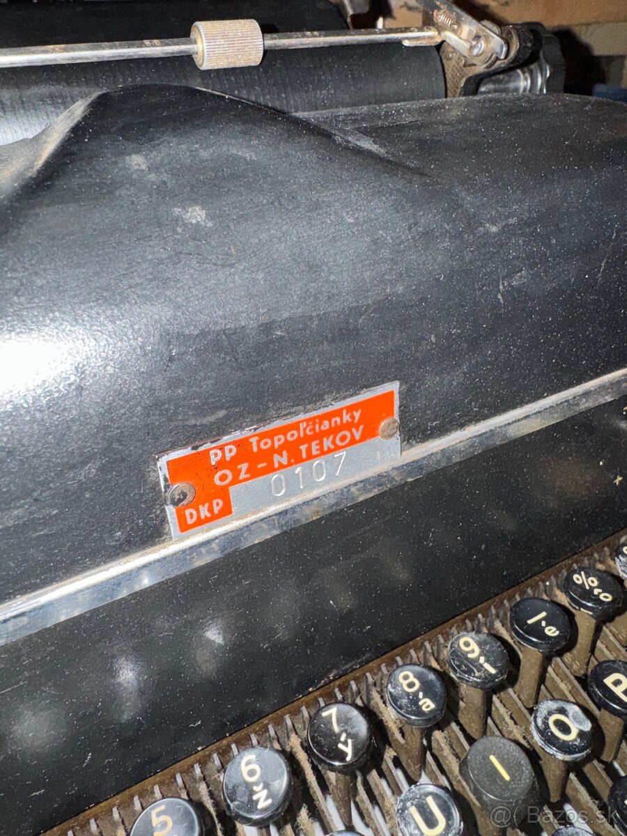Predám písací stroj PP Topoľčianky – OZ N. Tekov - 4
