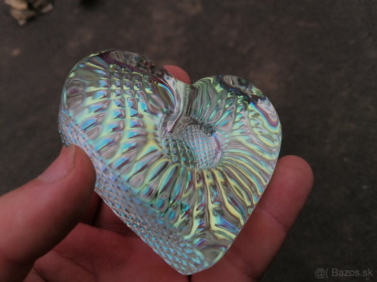 Predám sklenený stojan na sviečku Srdce - 4