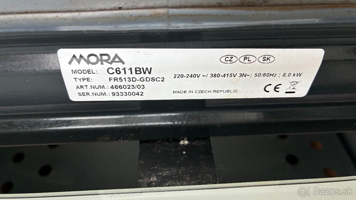 Elektrický sporák Mora C 611 BW - 4