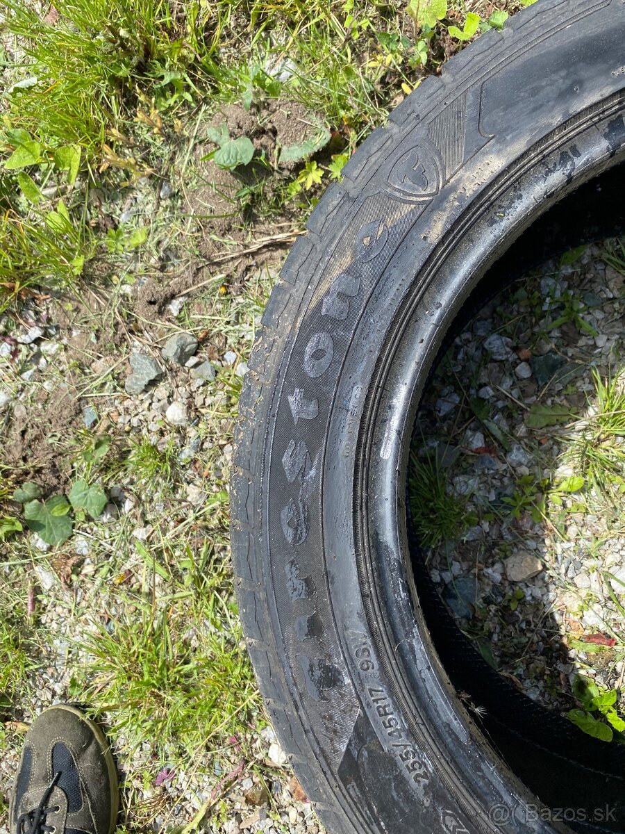 Predám 2ks letných pneumatik Firestone 255/45 R17 98W - 4