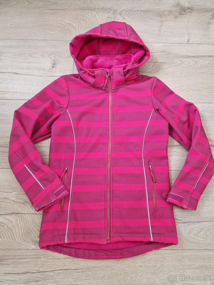 Softshelova bunda Tchibo 146/152 ruzova - 4