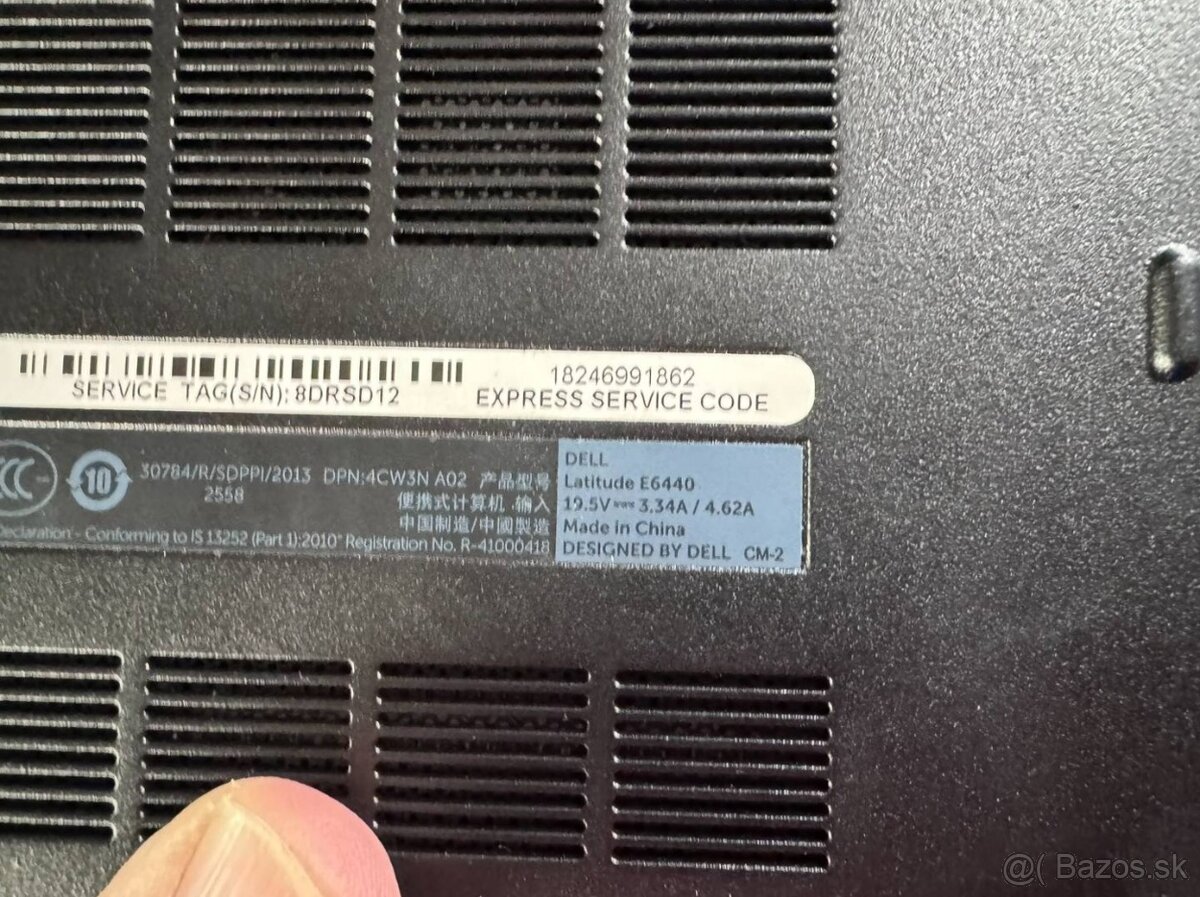 Predám pokazený notebook na náhradné diely zn.Dell e6440. - 4