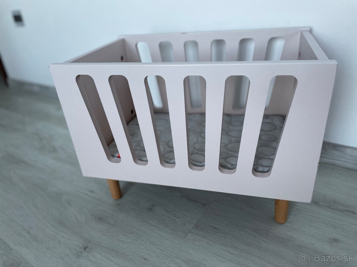 Done by Deer postieľka pre bábiky ružová - 4