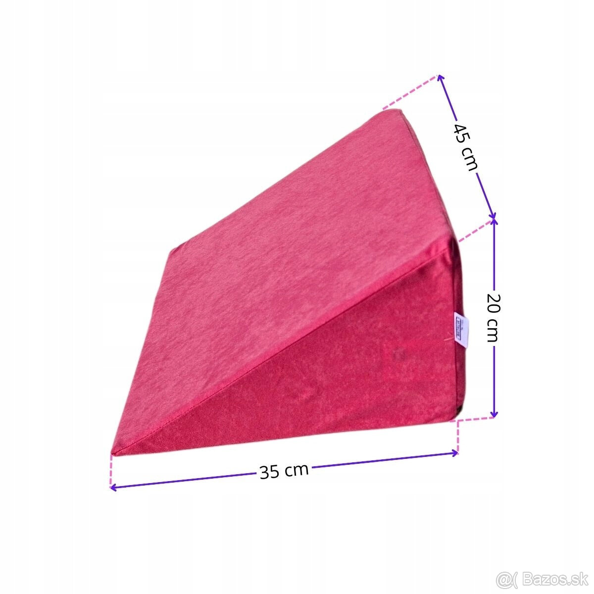 Predám ortopedický klinový vankúš 35x45x20cm Modrý - 4