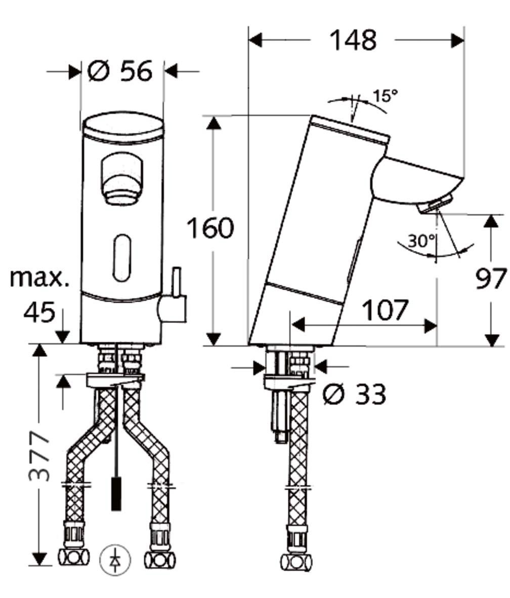 Vodovodna bateria Schell Puris E HD-M - 4