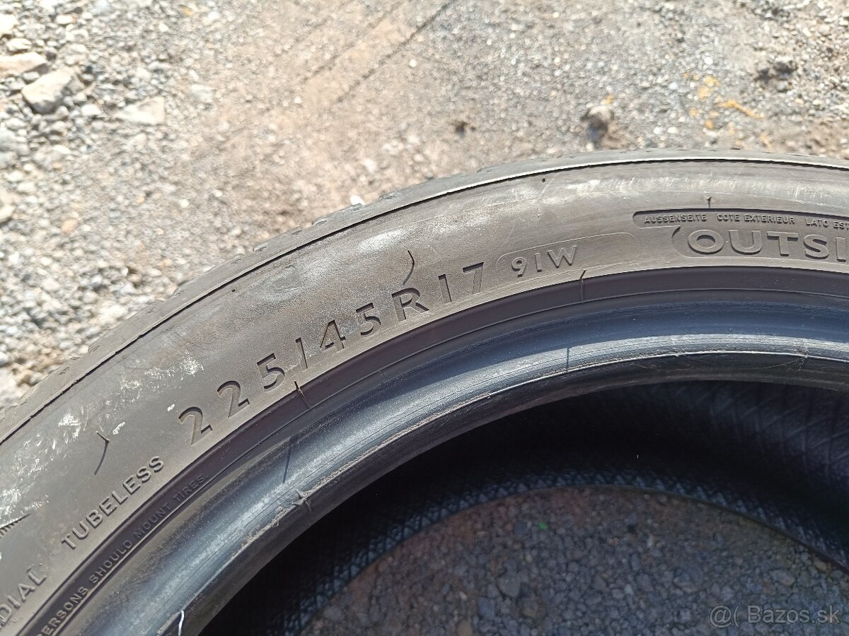 Letné pneumatiky 225/45 R17 Dunlop - 4