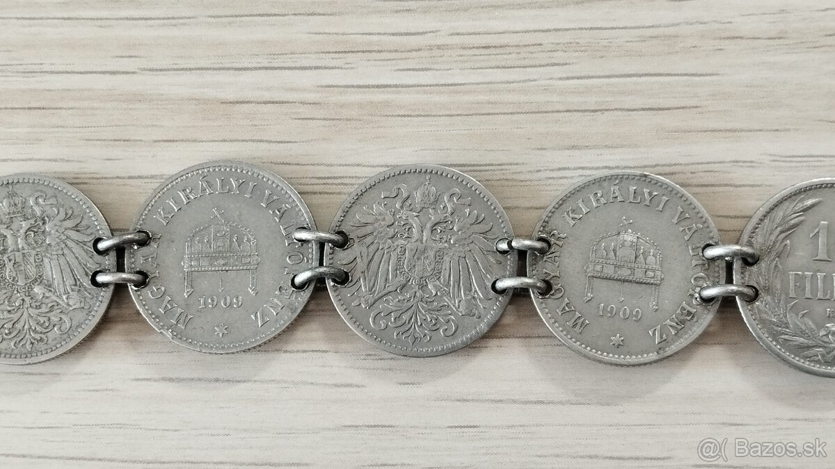 Patriotický náramek z mincí RU - 4