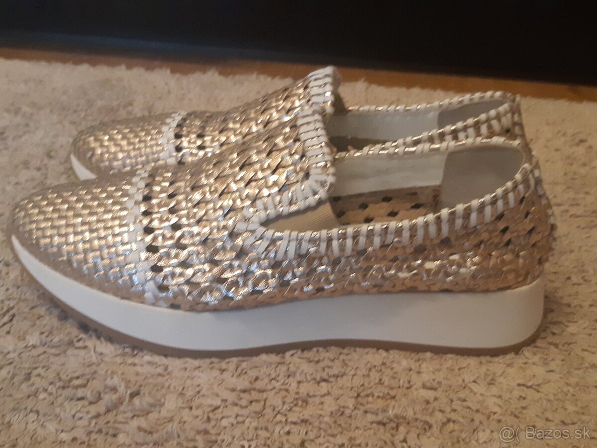 Zlate tenisky damske - 4