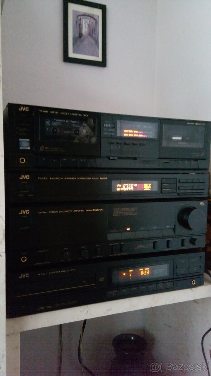 Predám HIFI JVC-zosilnovač, CD prehrávač, rádio, magnetofon - 4