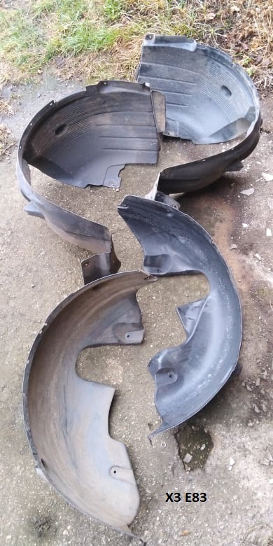 BMW X3 E83, X5 E70 podbeh, kryt kolies, podblatník - 4