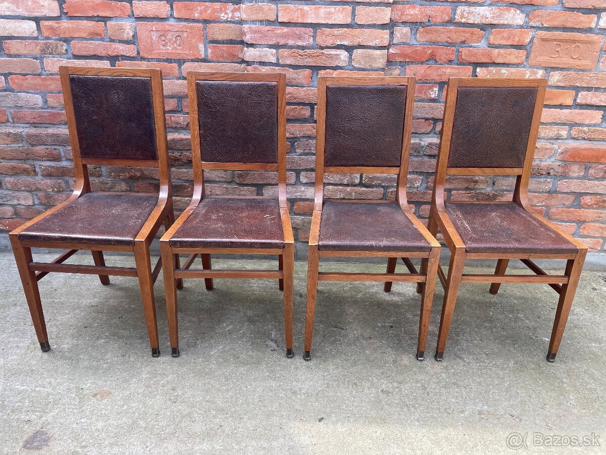 Masívne drevené stoličky – set 4 ks - 4