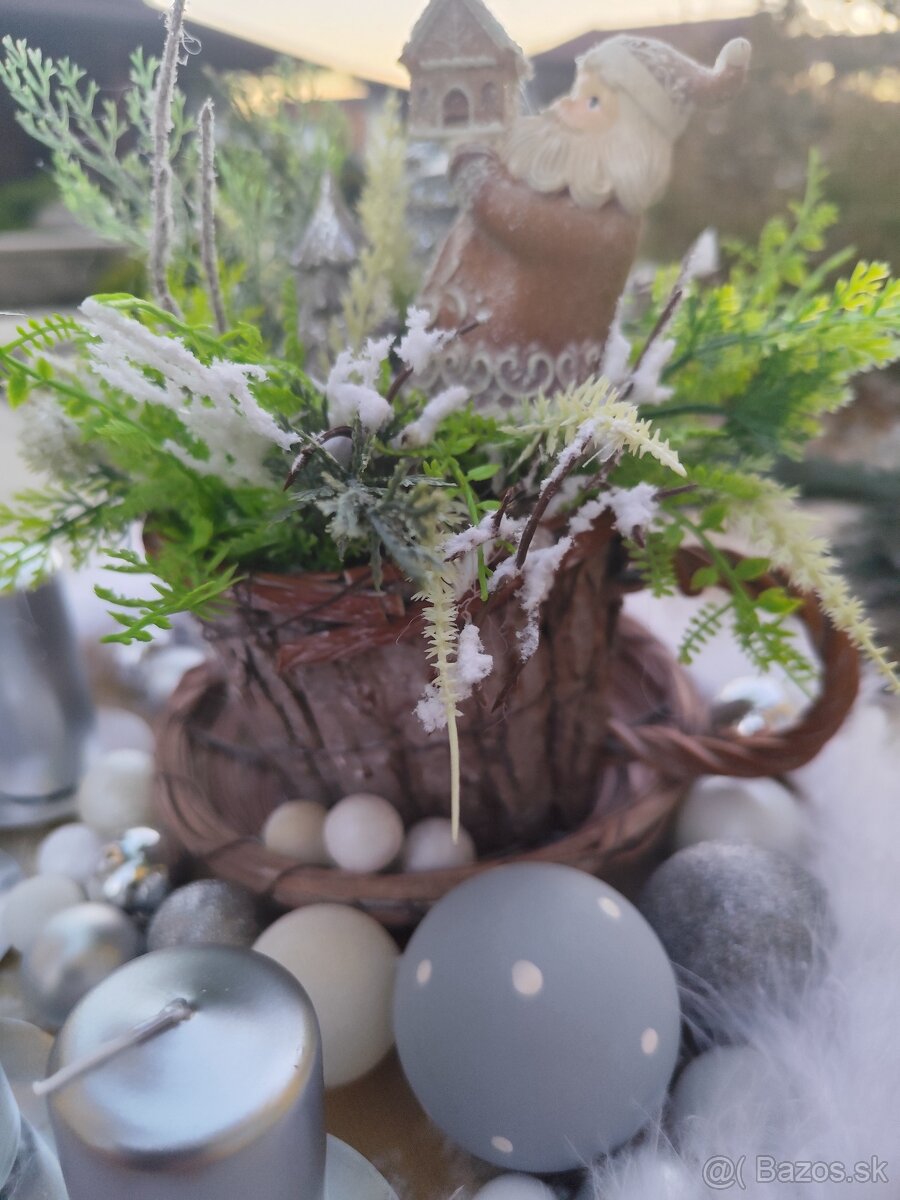 Vianočná adventná dekorácia Mikuláš - 4