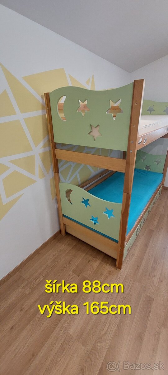 Poschodová posteľ 190x80 rozkladacia - 4