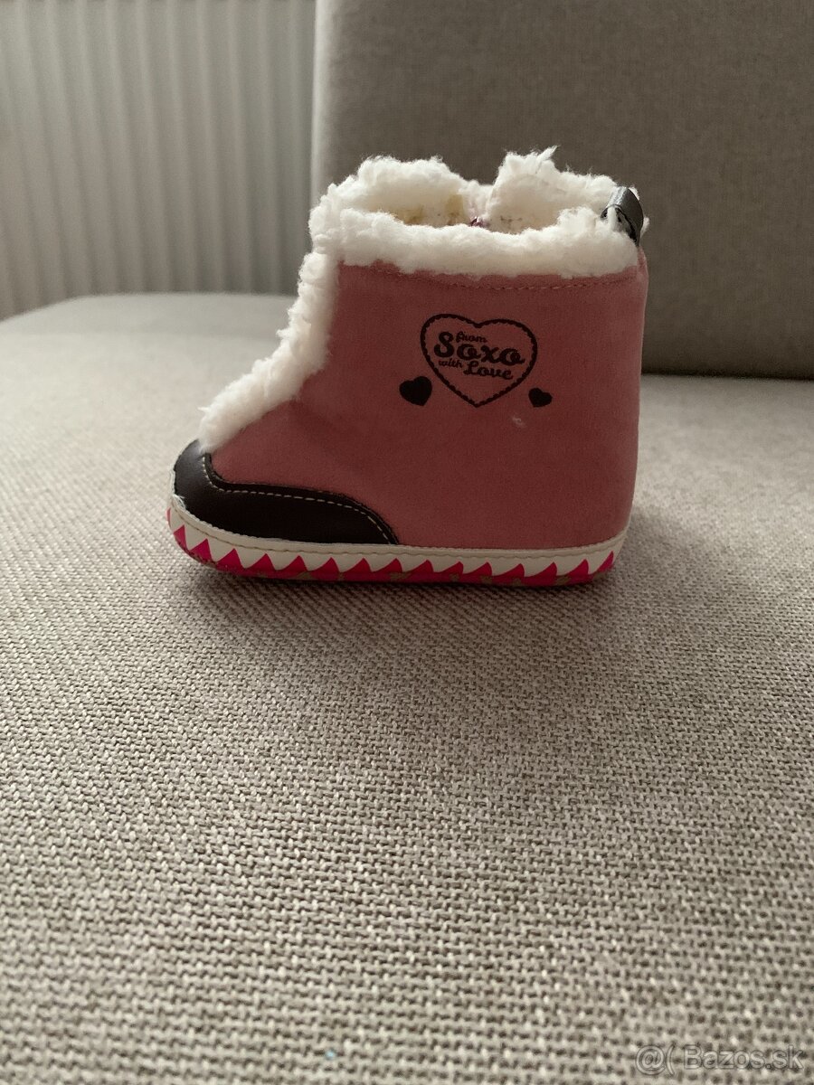 Topánočky (obuv) pre dojčatá 0-6 mesiacov (3 páry) - 4