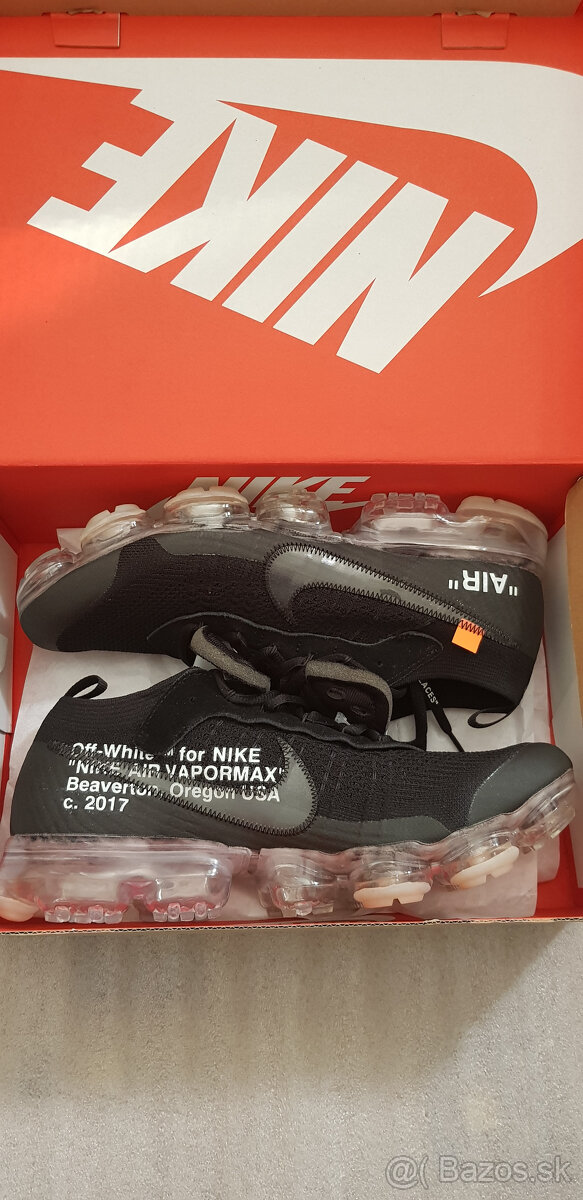 NIKE VAPORMAX OFF-WHITE BLACK - 4