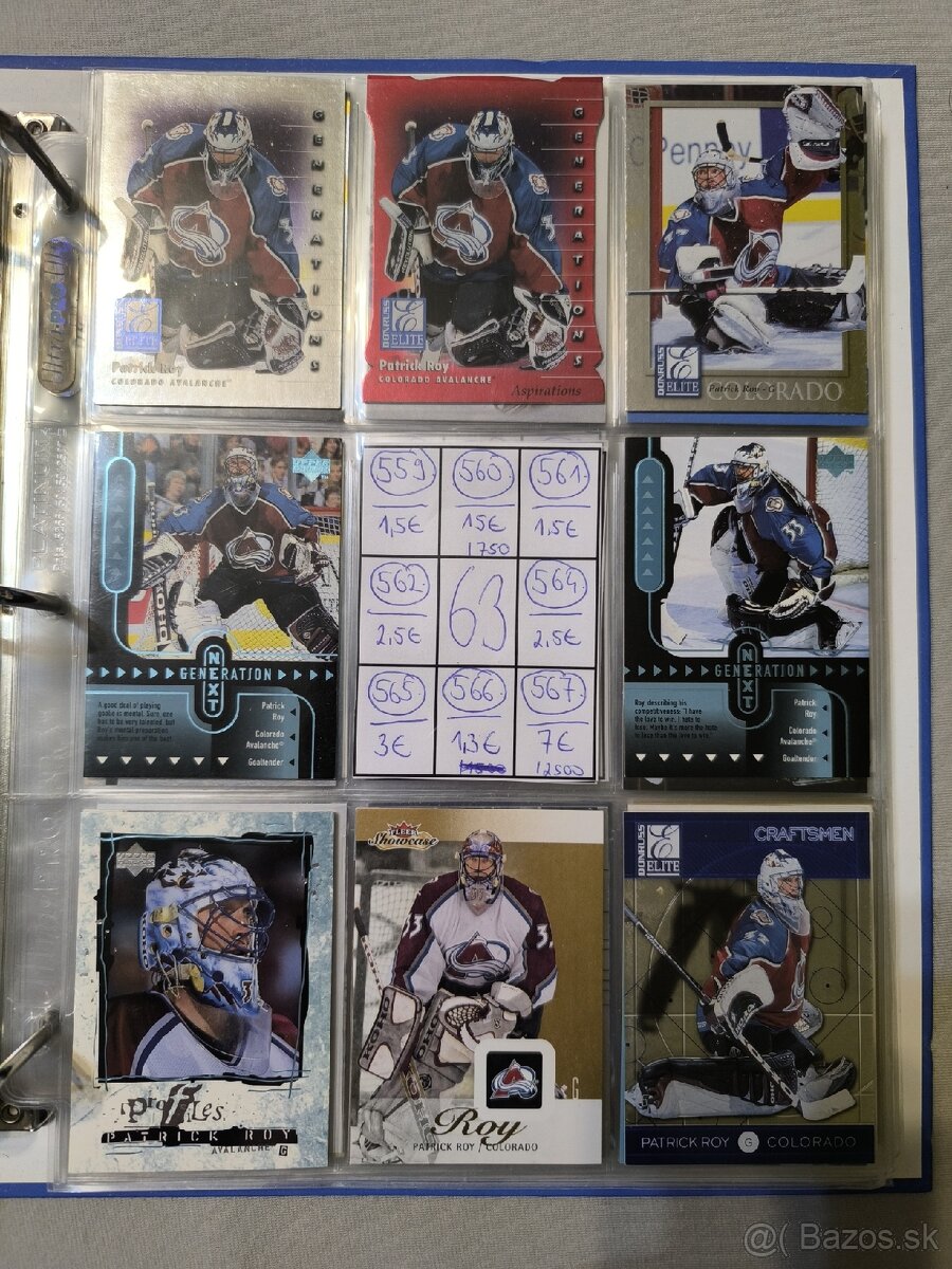 Hokejové kartičky - Patrick Roy 3 - 4