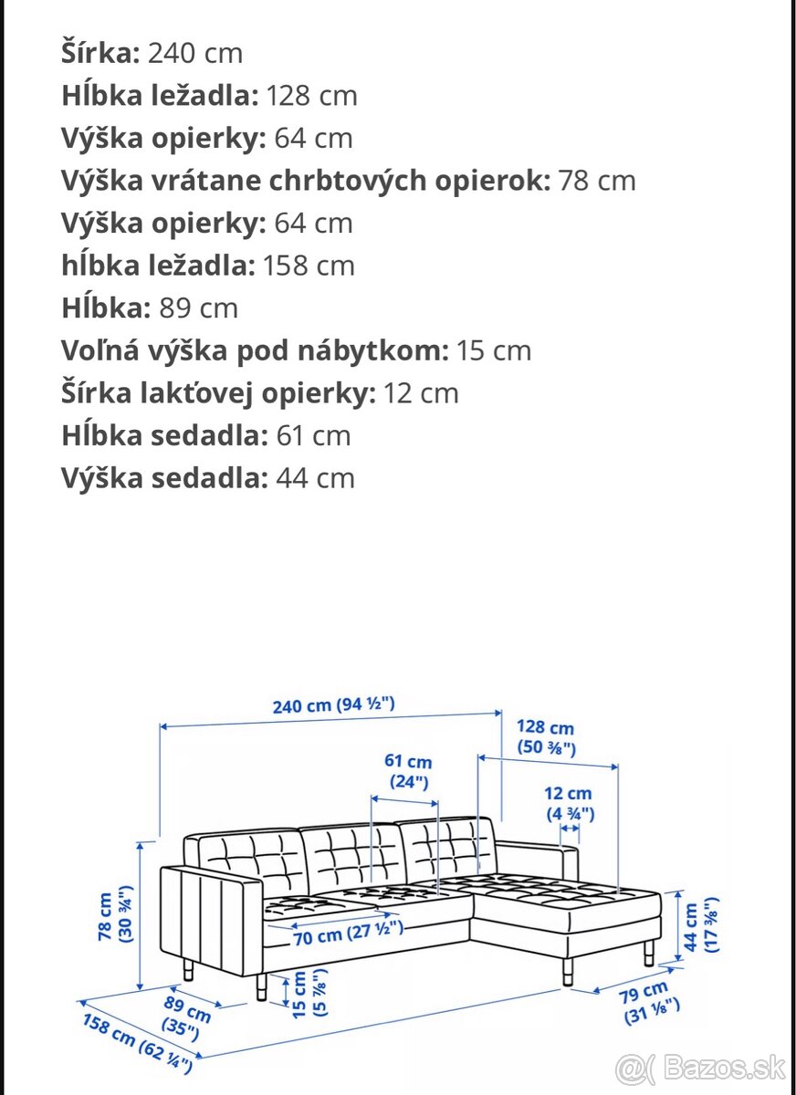 Rohova sedacka LANDSKRONA - 4