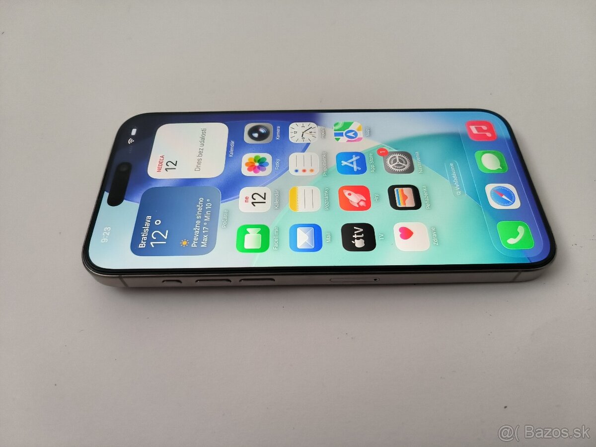 apple iphone 15 PRO MAX 256gb Natural Titanium / Batéria 100 - 4