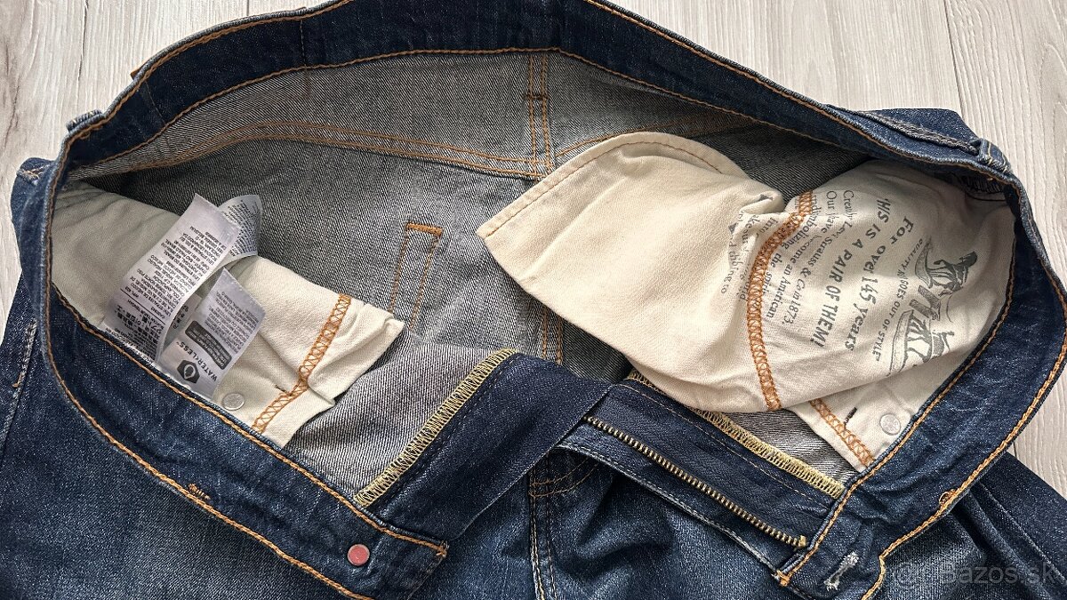 Pánske,kvalitné džínsy LEVIS 502 - veľkosť 34/34 - 4