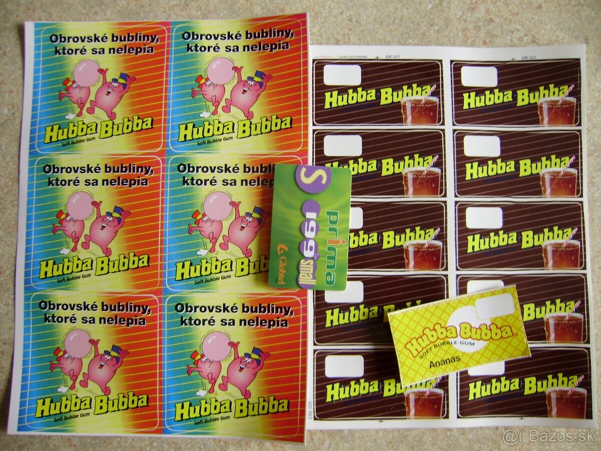 Predám, nálepky, žuvačky Wrigleys Hubba Bubba. - 4
