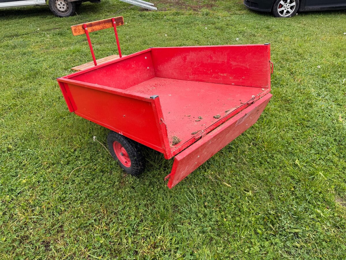 Vozík, vlečka za malotraktor, kosačku - 4