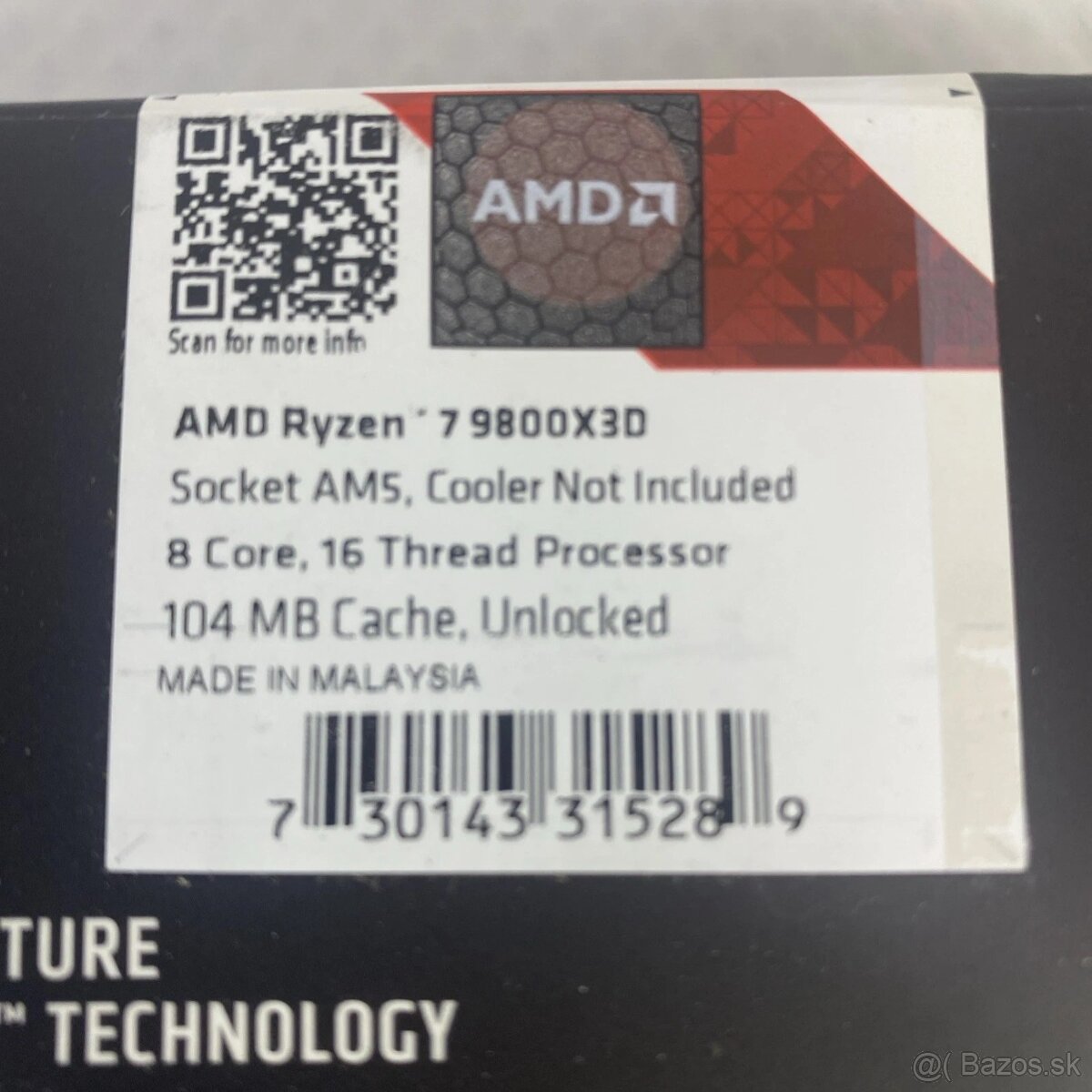 Nový CPU AMD Ryzen 7 9800X3D(možný odpočet DPH) - 4