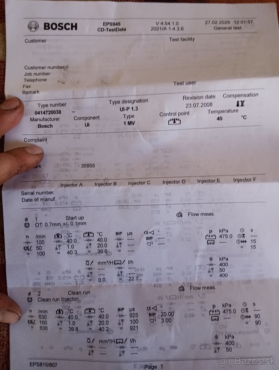 Vstrekovač bosch 038 130 073 AK - 4