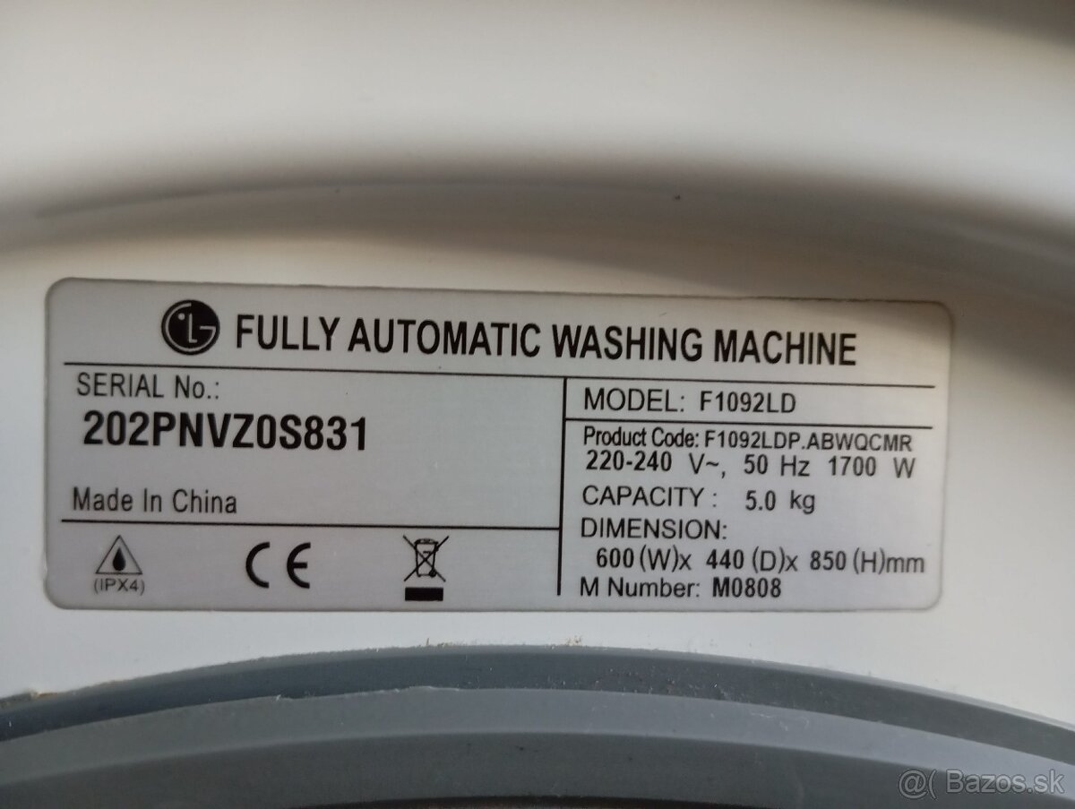 Práčka LG Direcd drive 5kg - 4