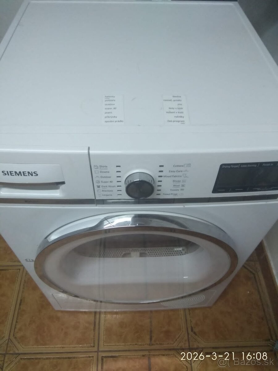 Predám sušičku Siemens iQ800 – TOP stav - 4